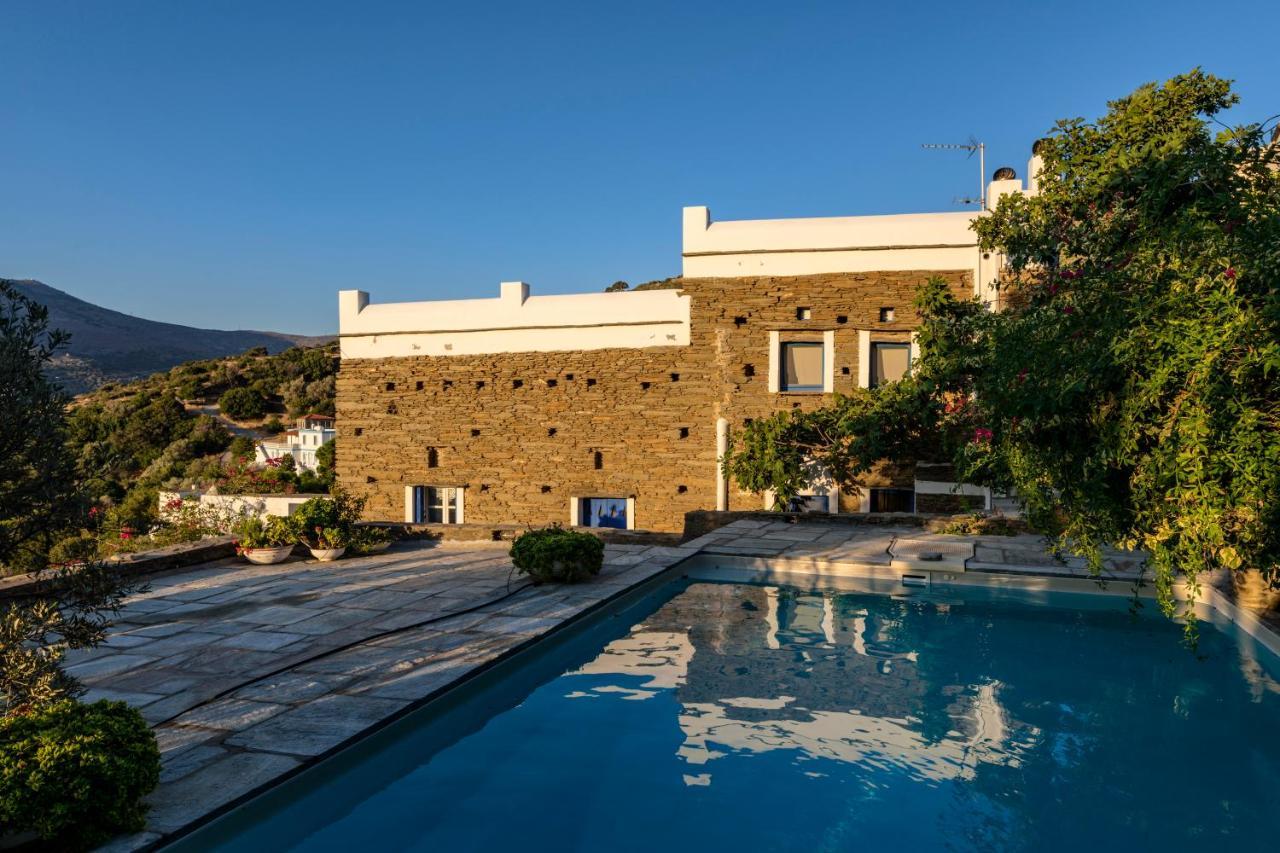 Khónias Anezas Mansion Stone-Built Traditional Villa מראה חיצוני תמונה