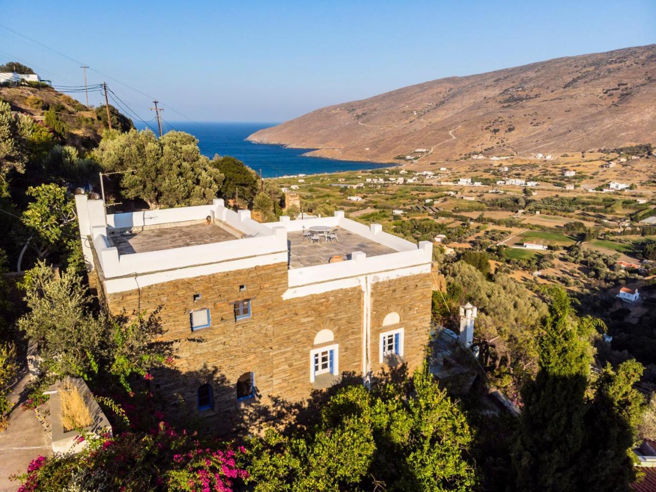 Khónias Anezas Mansion Stone-Built Traditional Villa מראה חיצוני תמונה